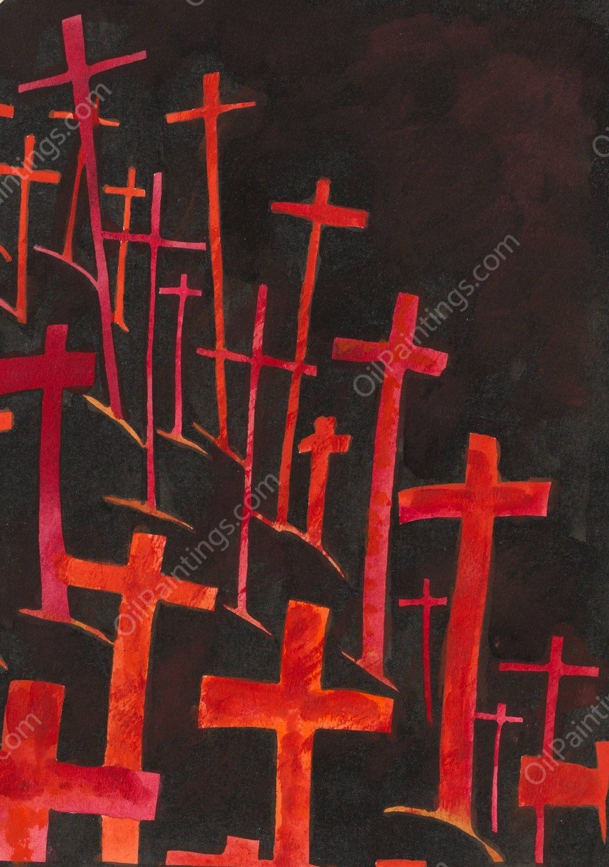 Blutige Krauze  by Karl Wiener - Hand-Painted Oil Painting Reproduction