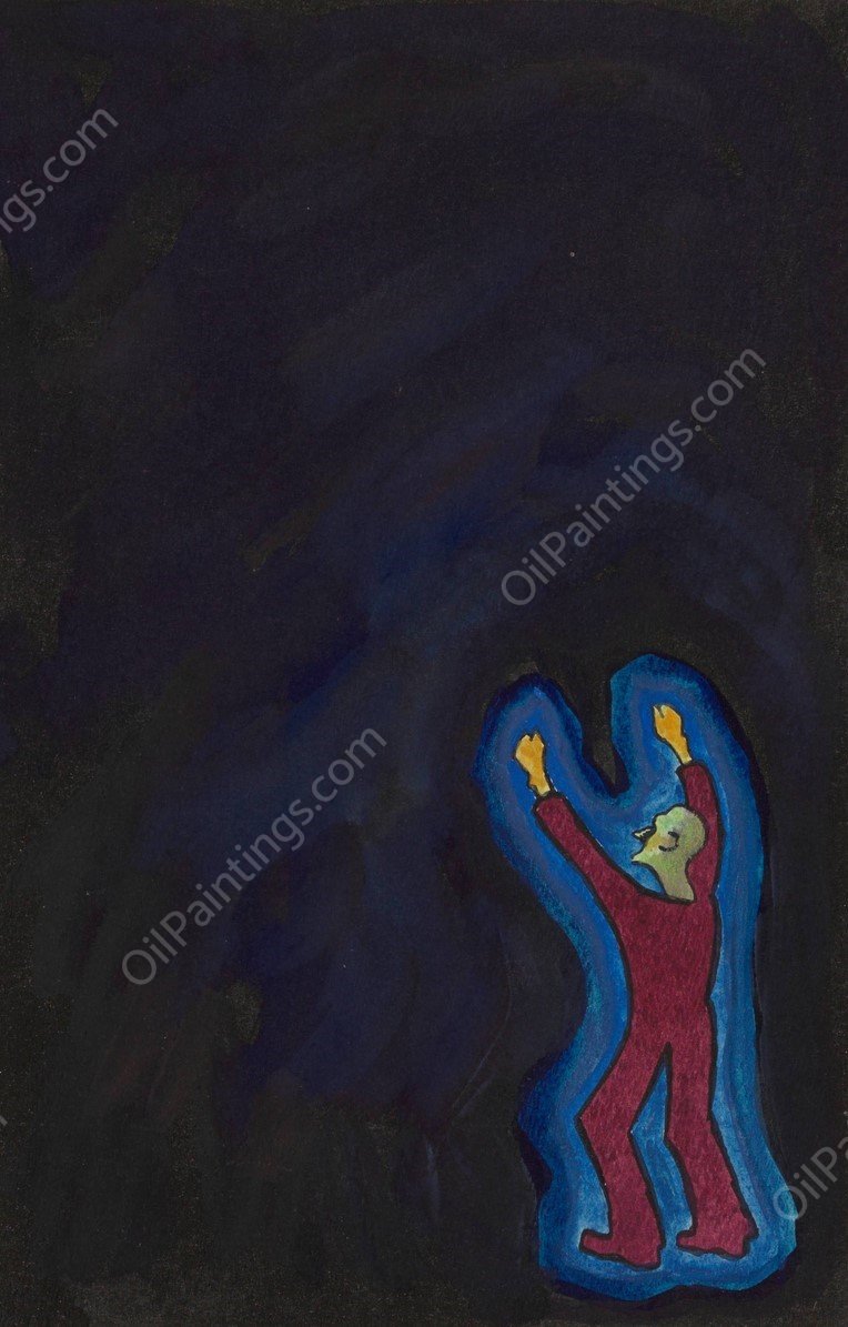 Das Dunkel  by Karl Wiener - Hand-Painted Oil Painting Reproduction