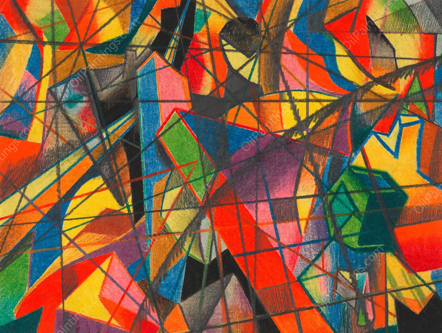 Deformation I  by Karl Wiener - Hand-Painted Oil Painting Reproduction