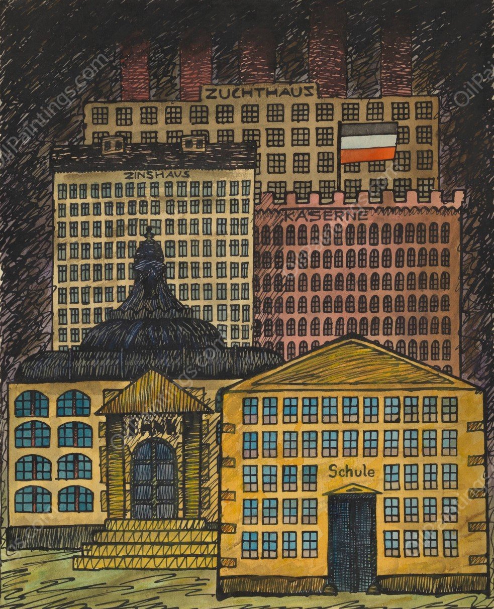 Der Gegenwart gewidmet!  by Karl Wiener - Hand-Painted Oil Painting Reproduction