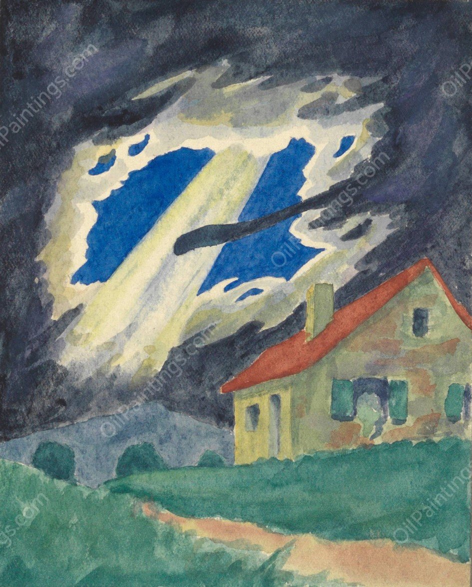 Der Sonnenstrahl  by Karl Wiener - Hand-Painted Oil Painting Reproduction