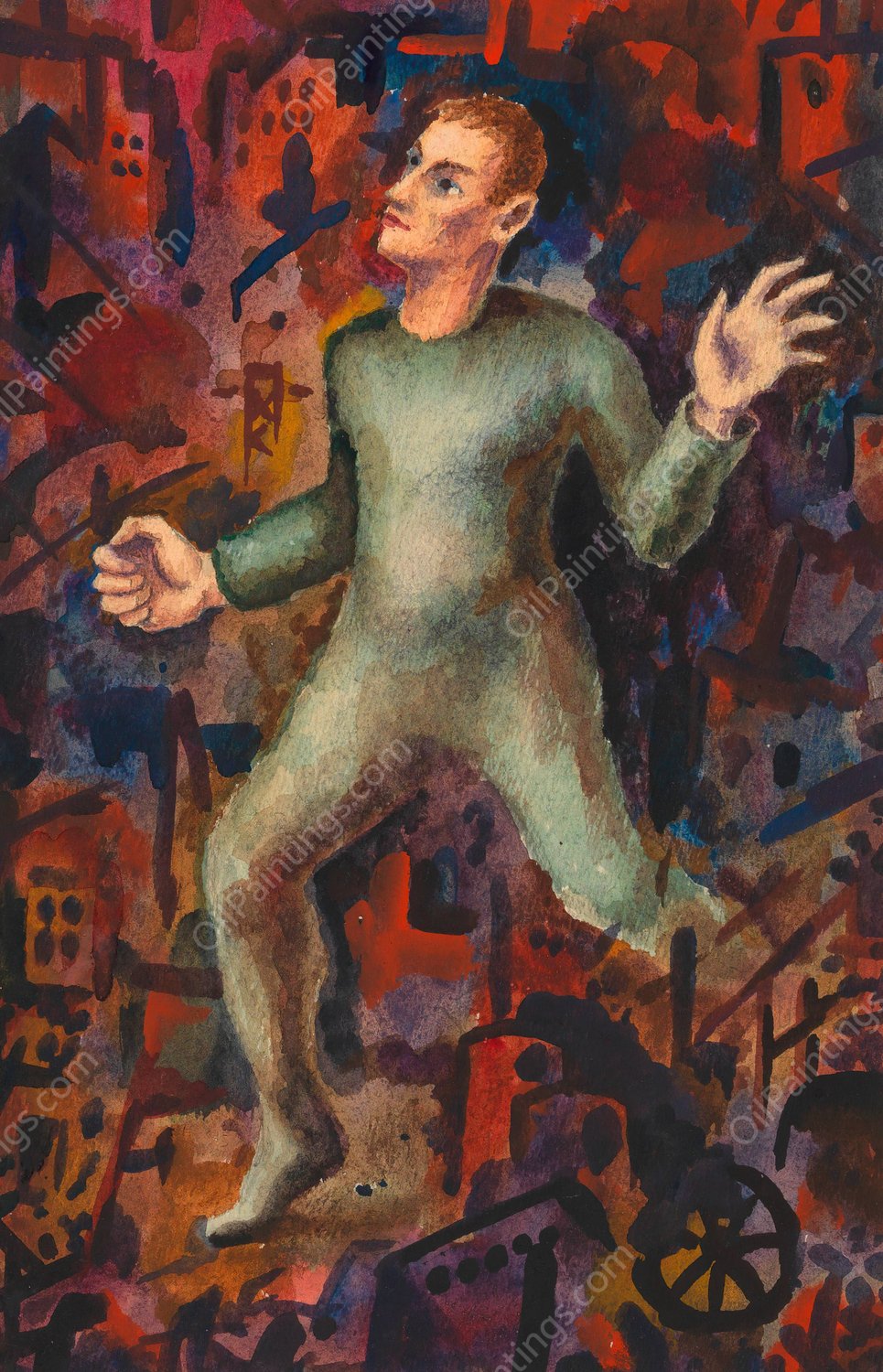 Der Sucher  by Karl Wiener - Hand-Painted Oil Painting Reproduction