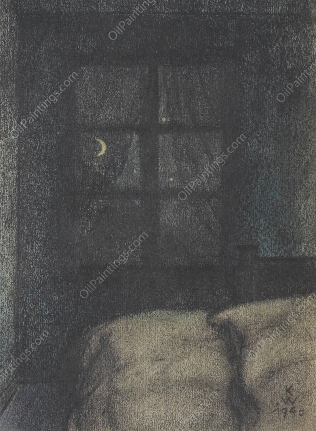 Erinnerung An  by Karl Wiener - Hand-Painted Oil Painting Reproduction