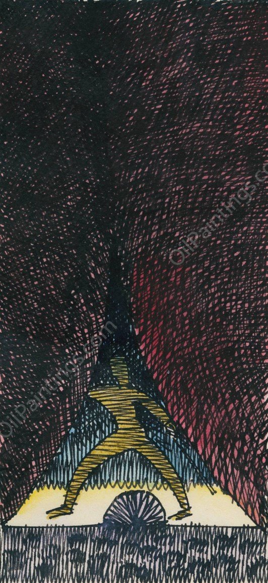 Expression; Kom Odie  by Karl Wiener - Hand-Painted Oil Painting Reproduction