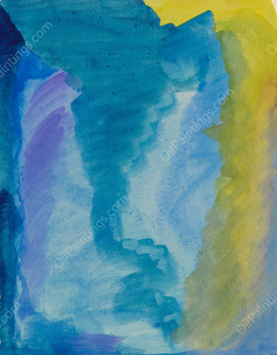 Farbstudien, 10 Blatter IV  by Karl Wiener - Hand-Painted Oil Painting Reproduction