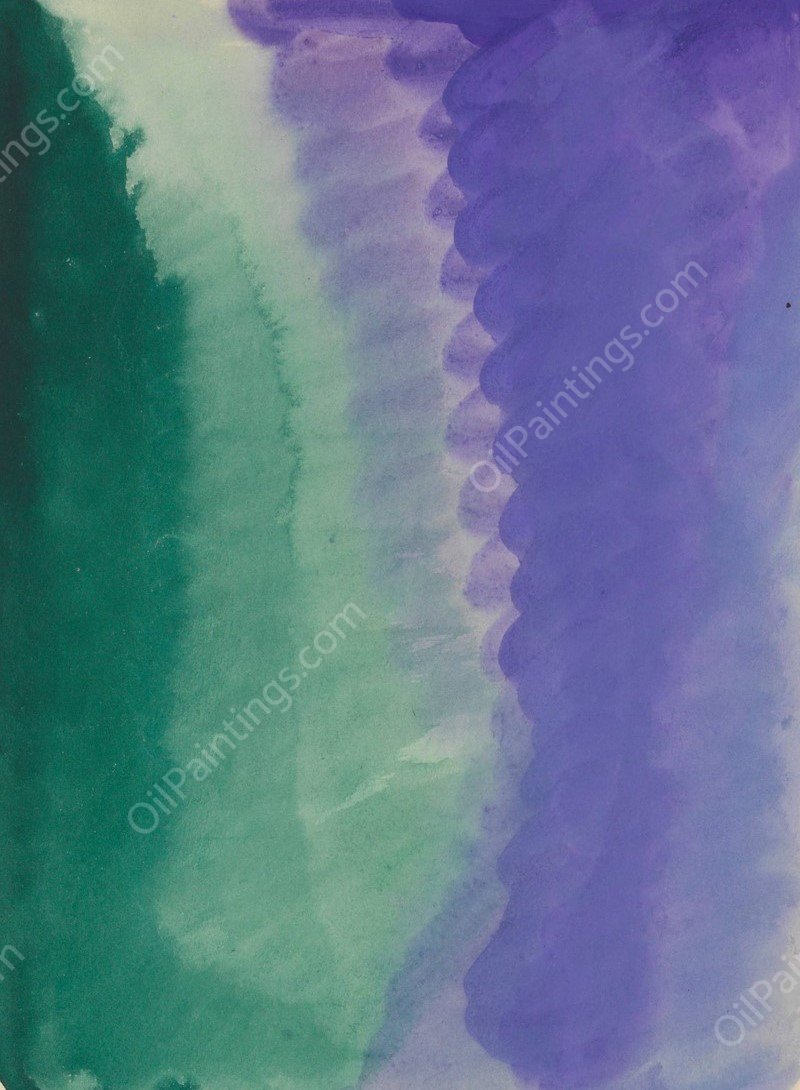 Farbstudien, 10 Blatter IX  by Karl Wiener - Hand-Painted Oil Painting Reproduction