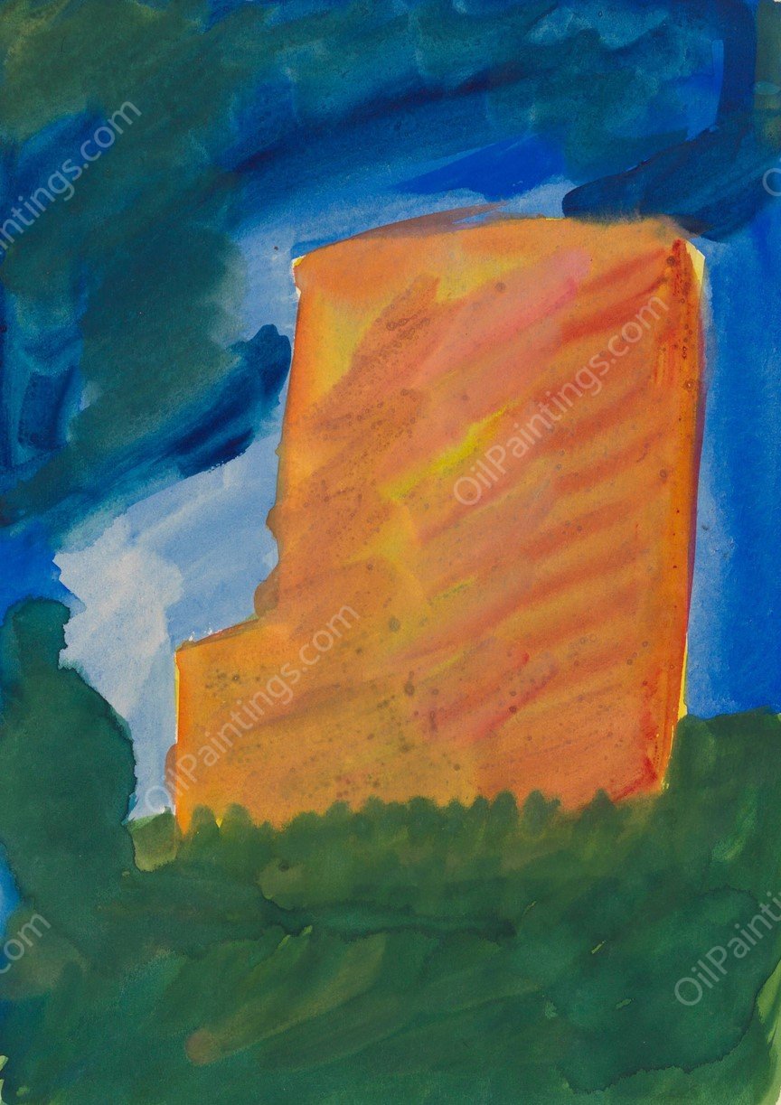 Farbstudien, 10 Blatter VI  by Karl Wiener - Hand-Painted Oil Painting Reproduction