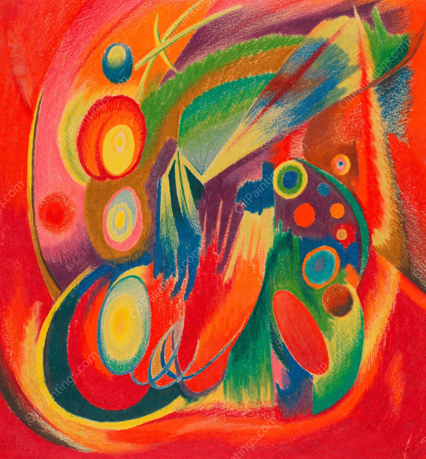 Fieber  by Karl Wiener - Hand-Painted Oil Painting Reproduction