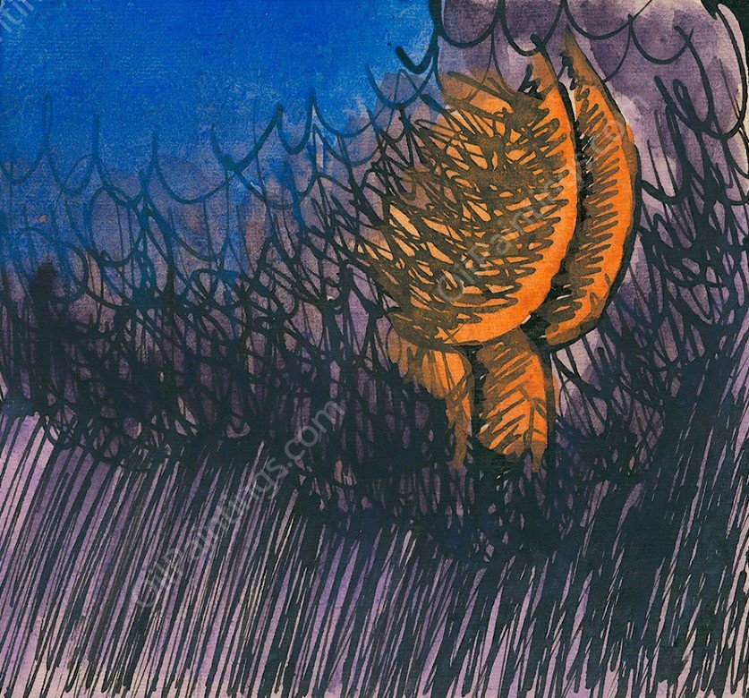 Himmel, Arsch und Wolkenbruch  by Karl Wiener - Hand-Painted Oil Painting Reproduction