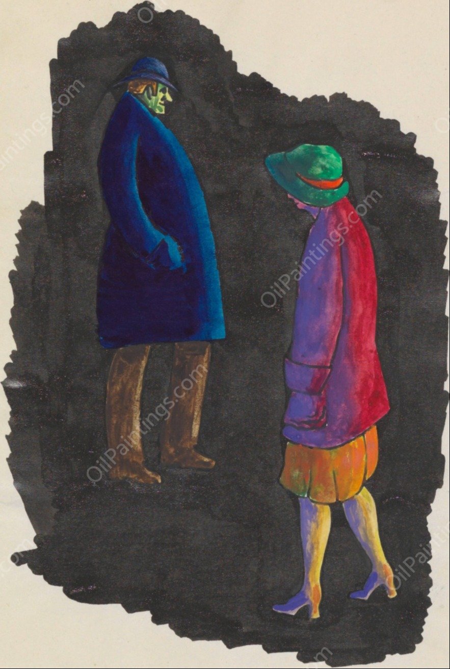 In der Nach, Graz  by Karl Wiener - Hand-Painted Oil Painting Reproduction