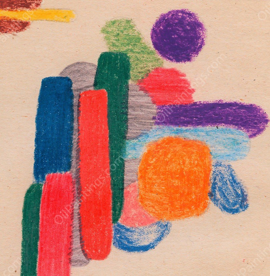 Komposition; Zellen  by Karl Wiener - Hand-Painted Oil Painting Reproduction