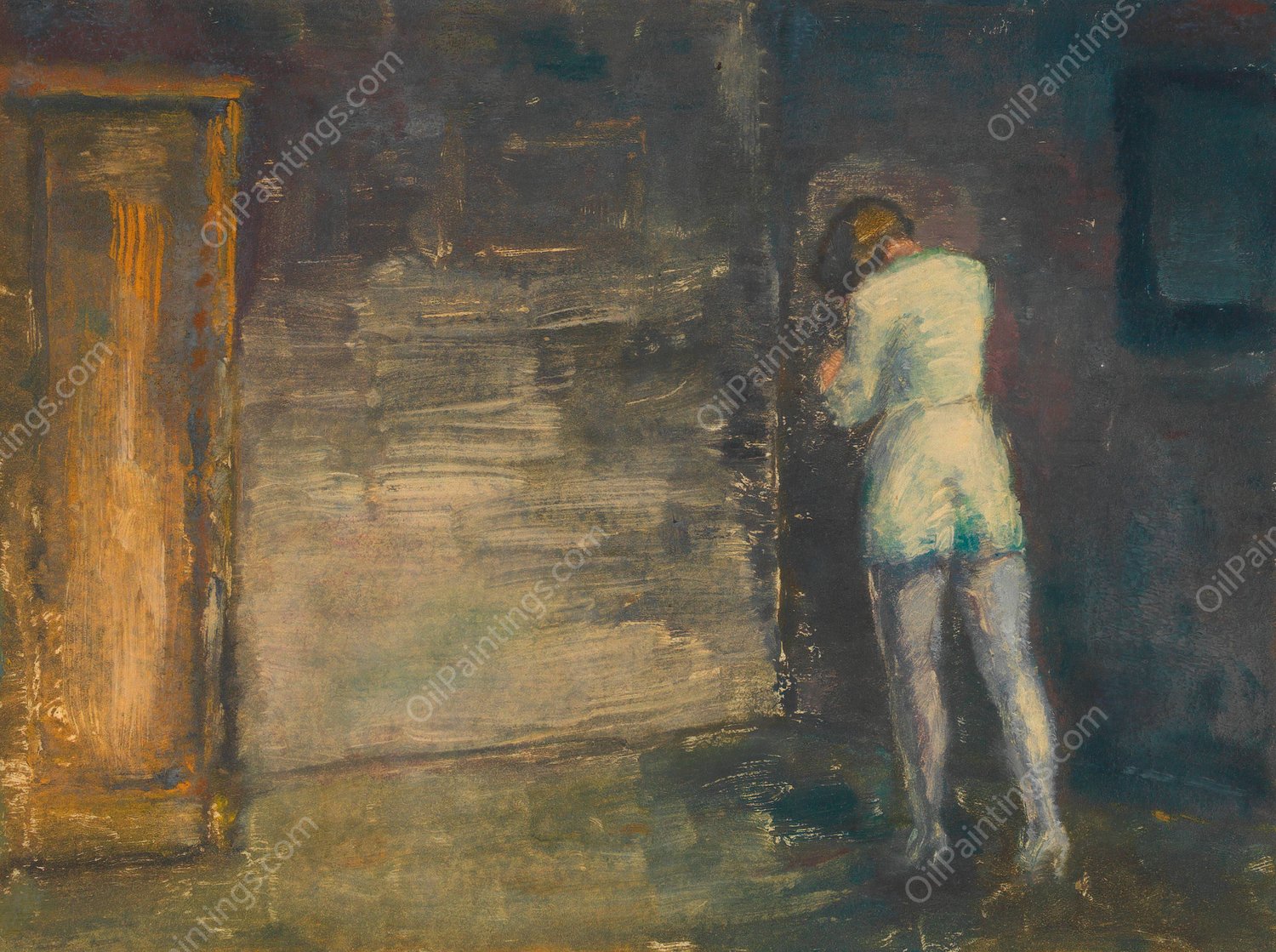 Kummer  by Karl Wiener - Hand-Painted Oil Painting Reproduction