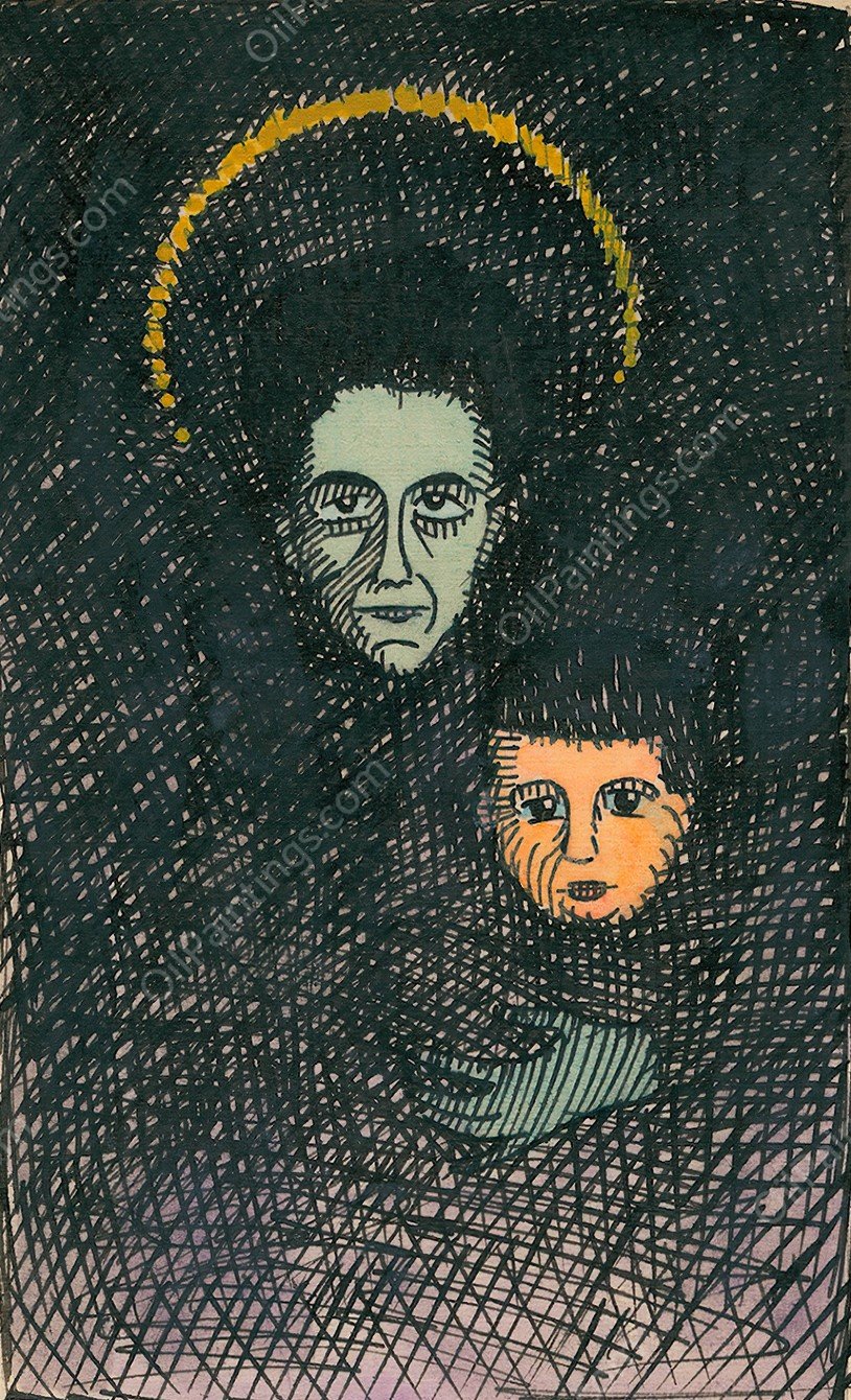 Mutter  by Karl Wiener - Hand-Painted Oil Painting Reproduction