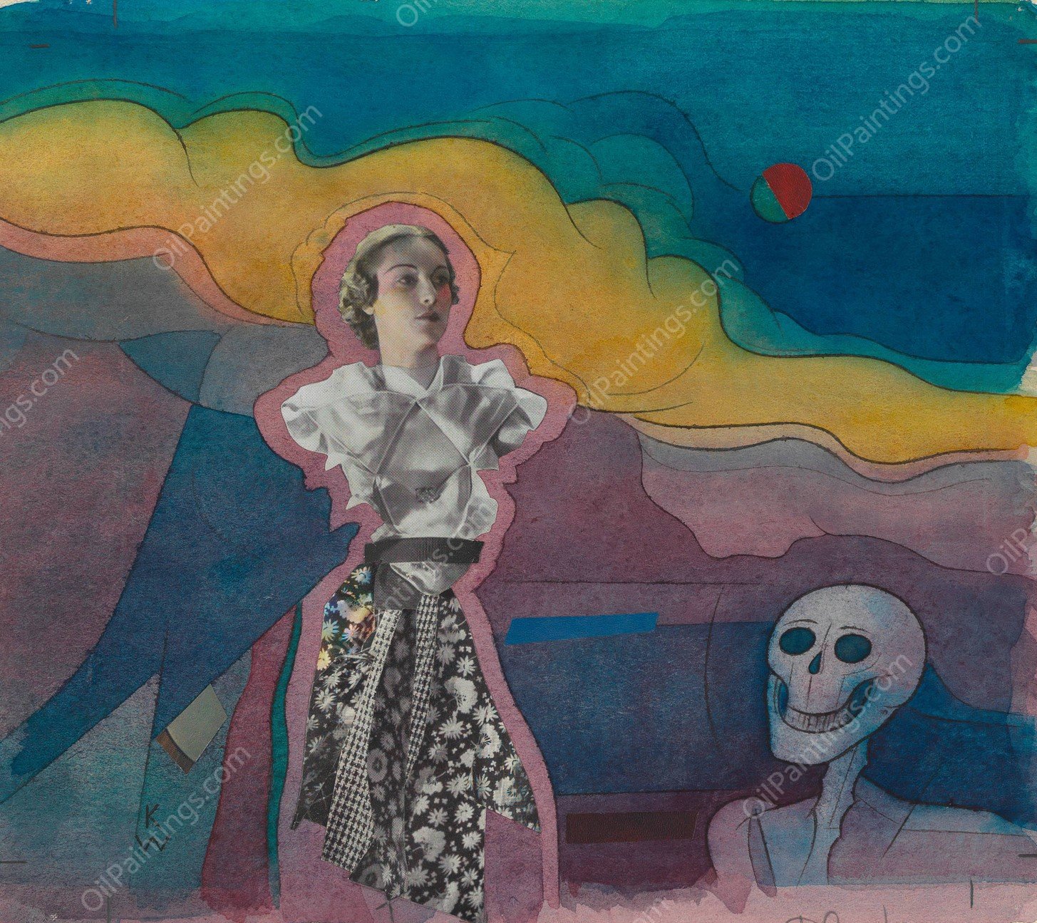 Nachtphantasie  by Karl Wiener - Hand-Painted Oil Painting Reproduction