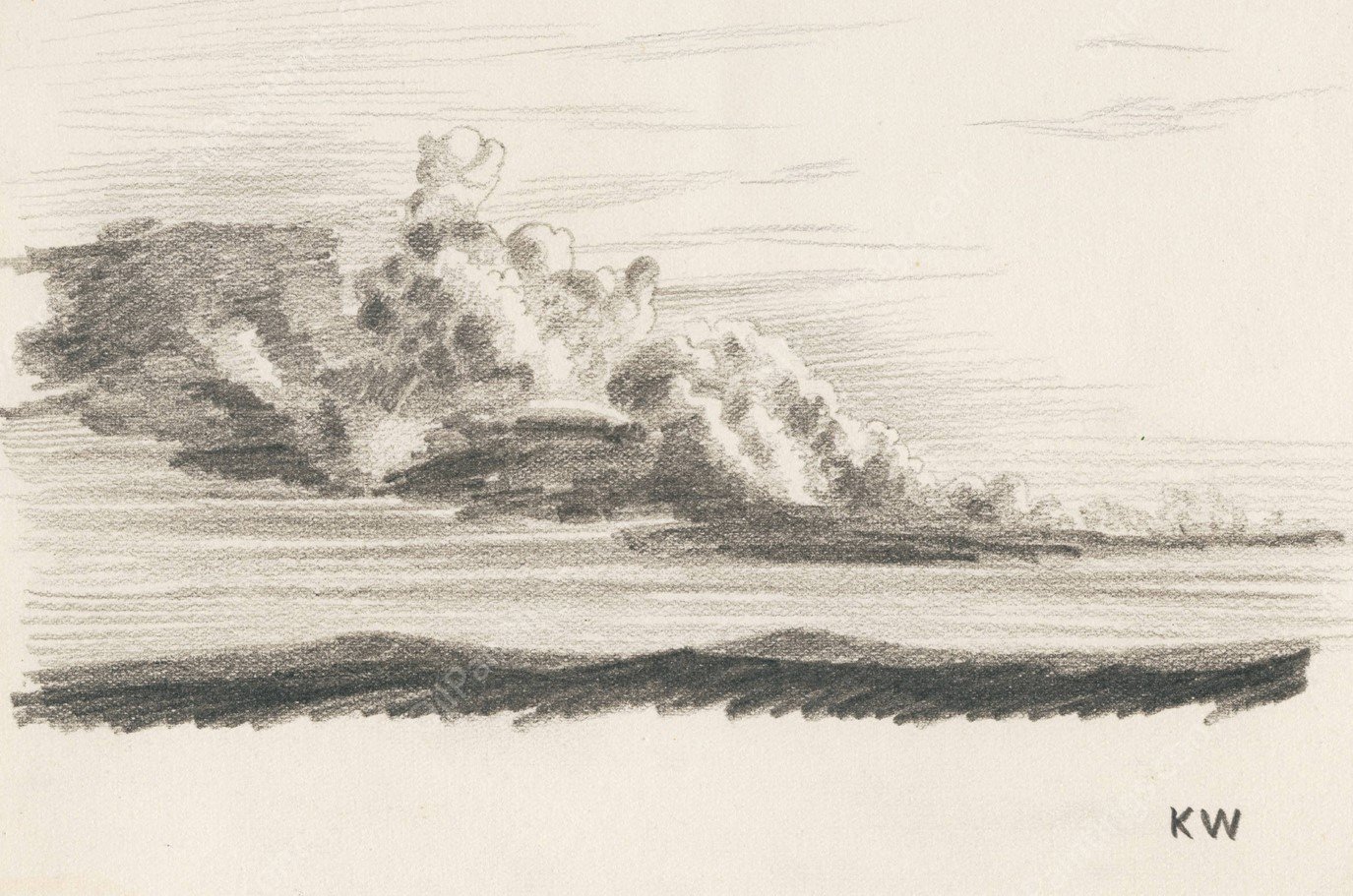 Naturstudie XXIV  by Karl Wiener - Hand-Painted Oil Painting Reproduction