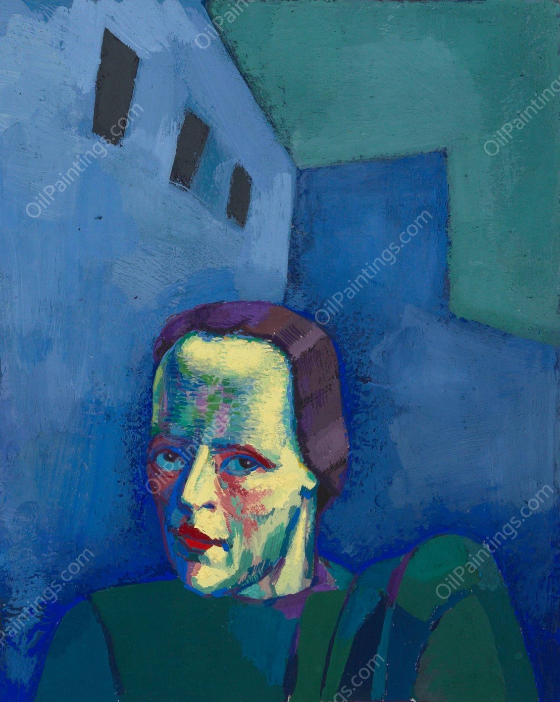 Ohne Titel  by Karl Wiener - Hand-Painted Oil Painting Reproduction