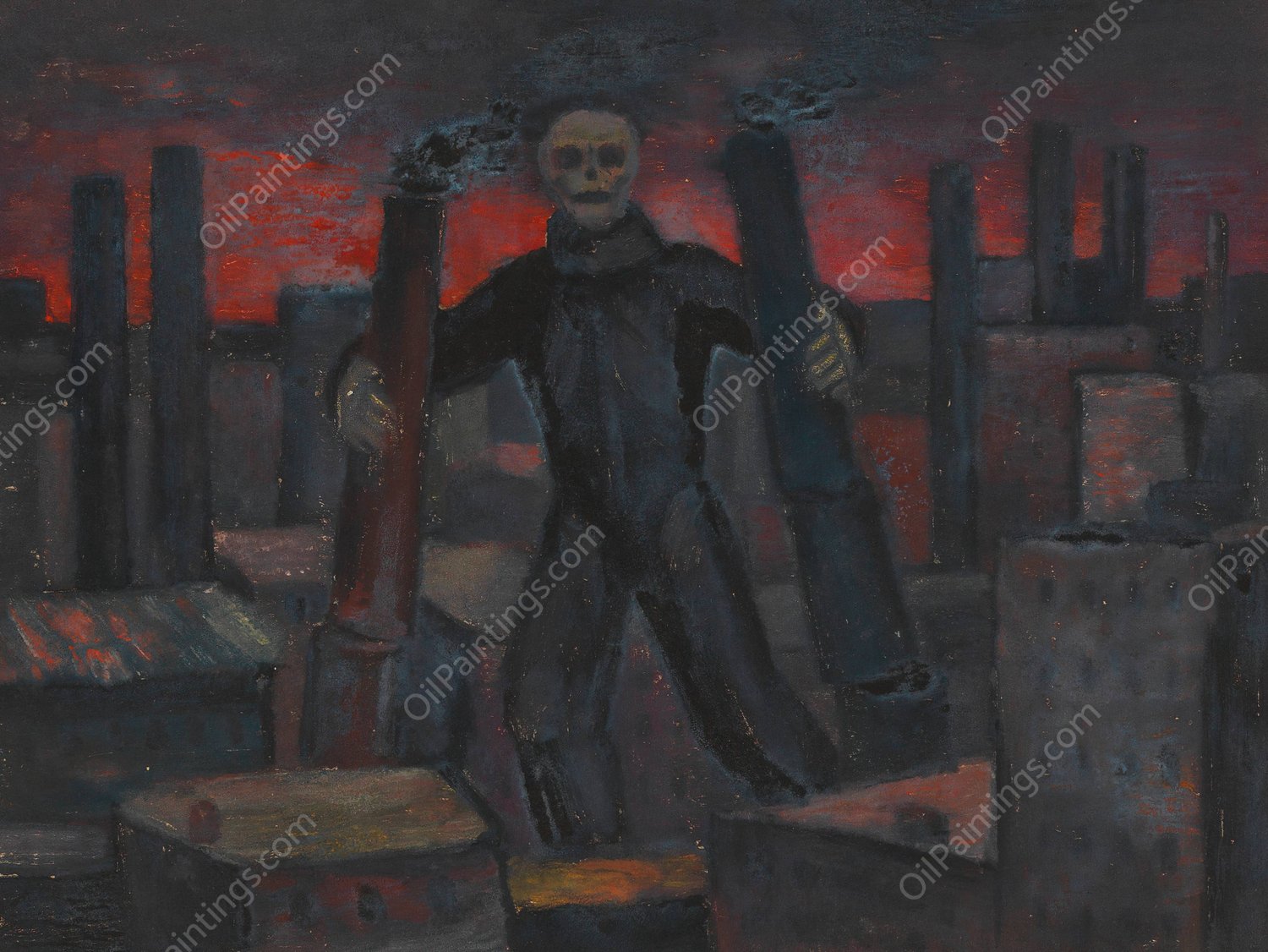 Ohne Titel  by Karl Wiener - Hand-Painted Oil Painting Reproduction