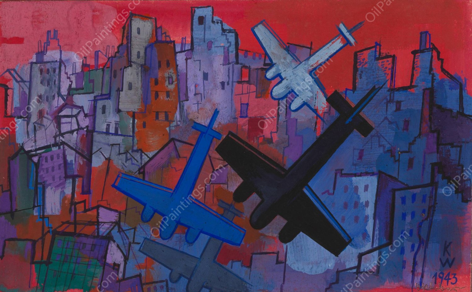 Oktober  by Karl Wiener - Hand-Painted Oil Painting Reproduction