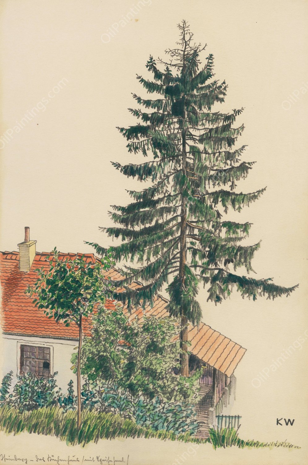 Steinberg  by Karl Wiener - Hand-Painted Oil Painting Reproduction