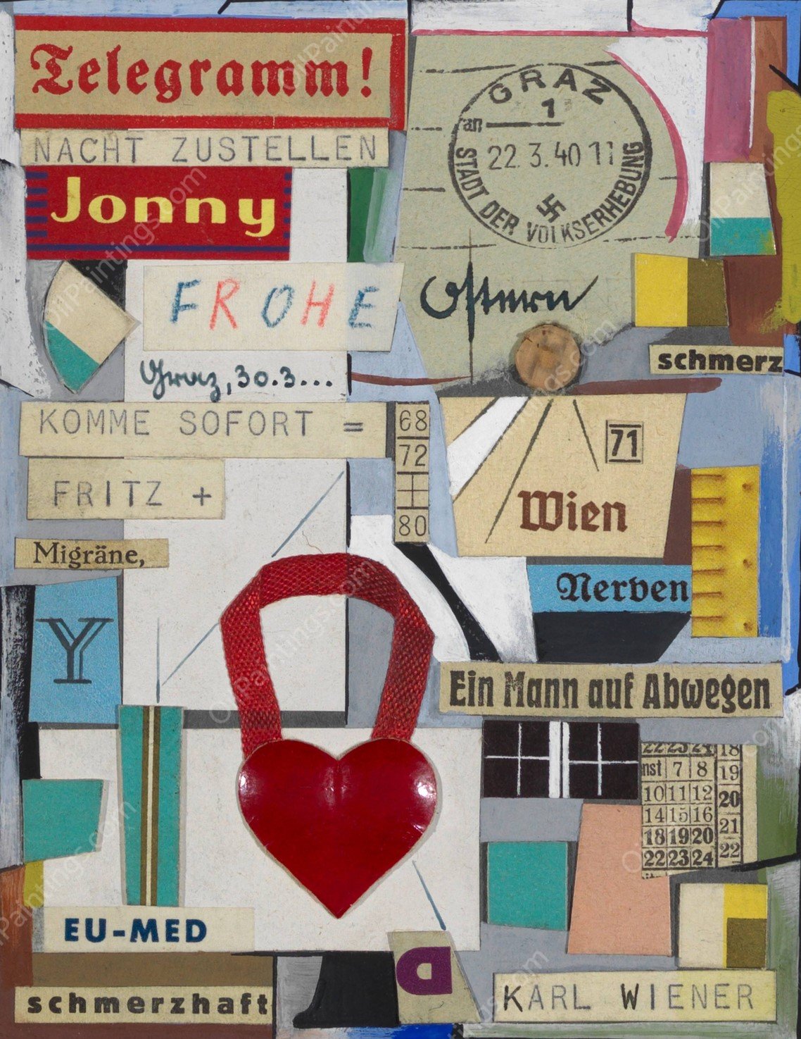 Untitled  by Karl Wiener - Hand-Painted Oil Painting Reproduction