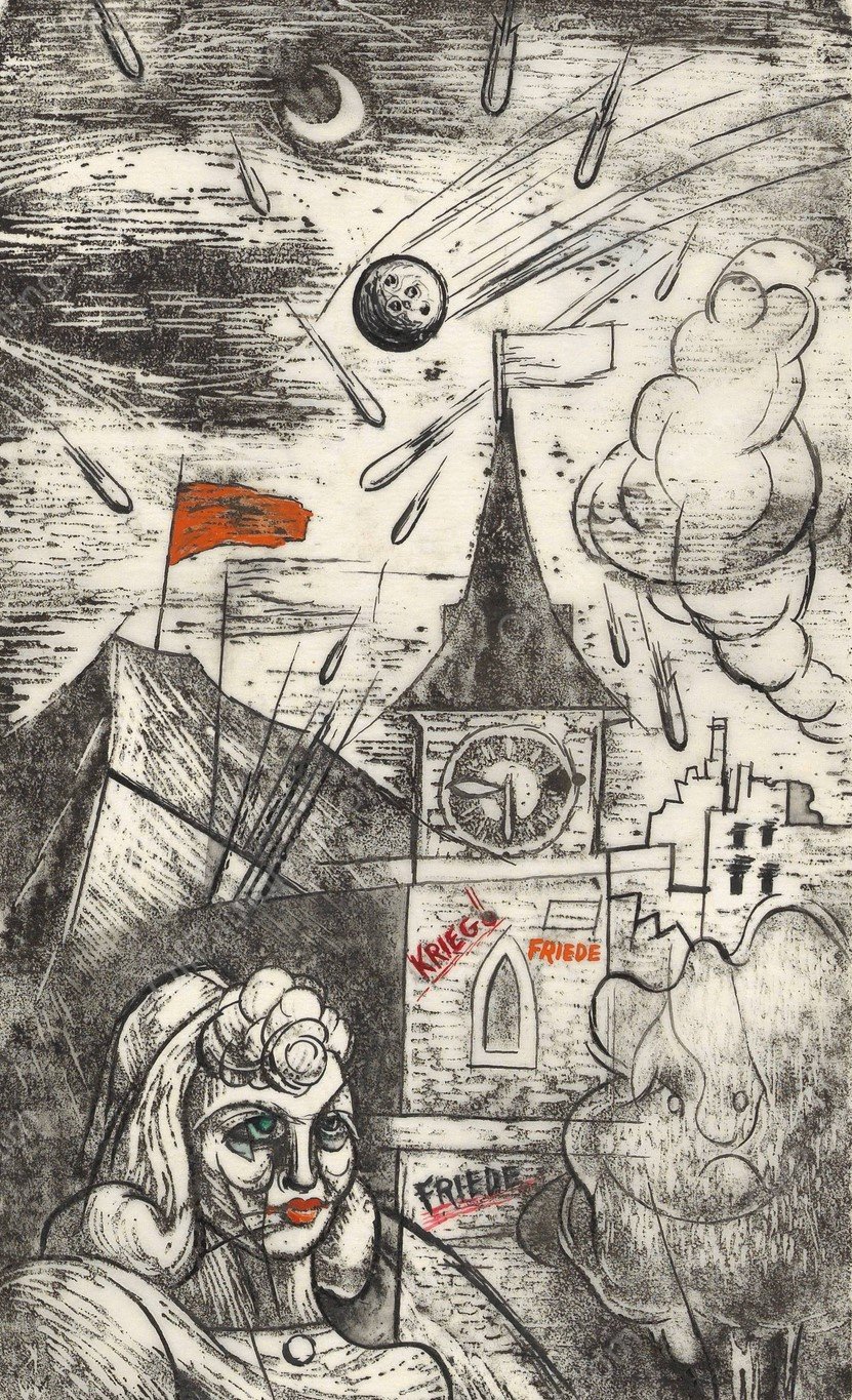 War! Peace Peace  by Karl Wiener - Hand-Painted Oil Painting Reproduction