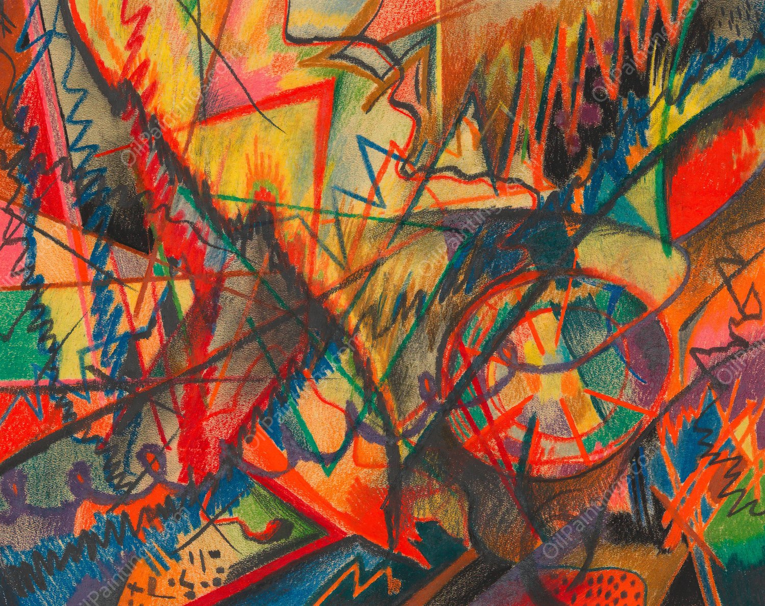 Zerissenheit  by Karl Wiener - Hand-Painted Oil Painting Reproduction