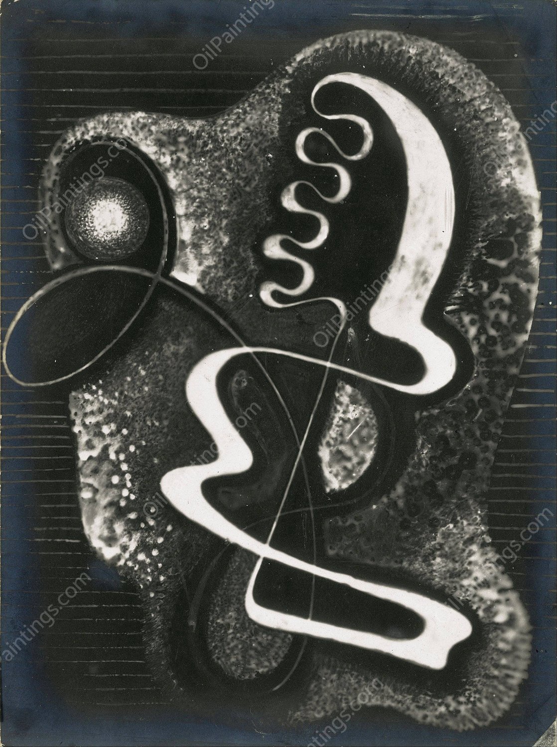 Kompozycja heliograficzna  by Karol Hiller - Hand-Painted Oil Painting Reproduction