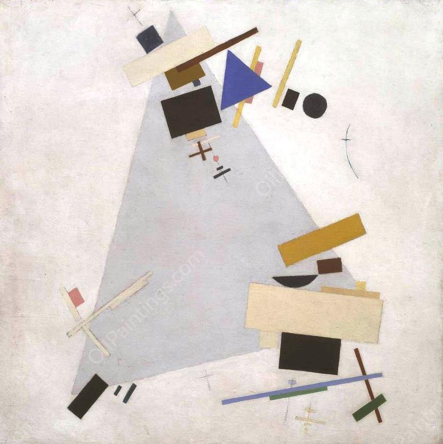 Dynamic Suprematism by Kasimir Malevich - Hand-Painted Oil Painting Reproduction
