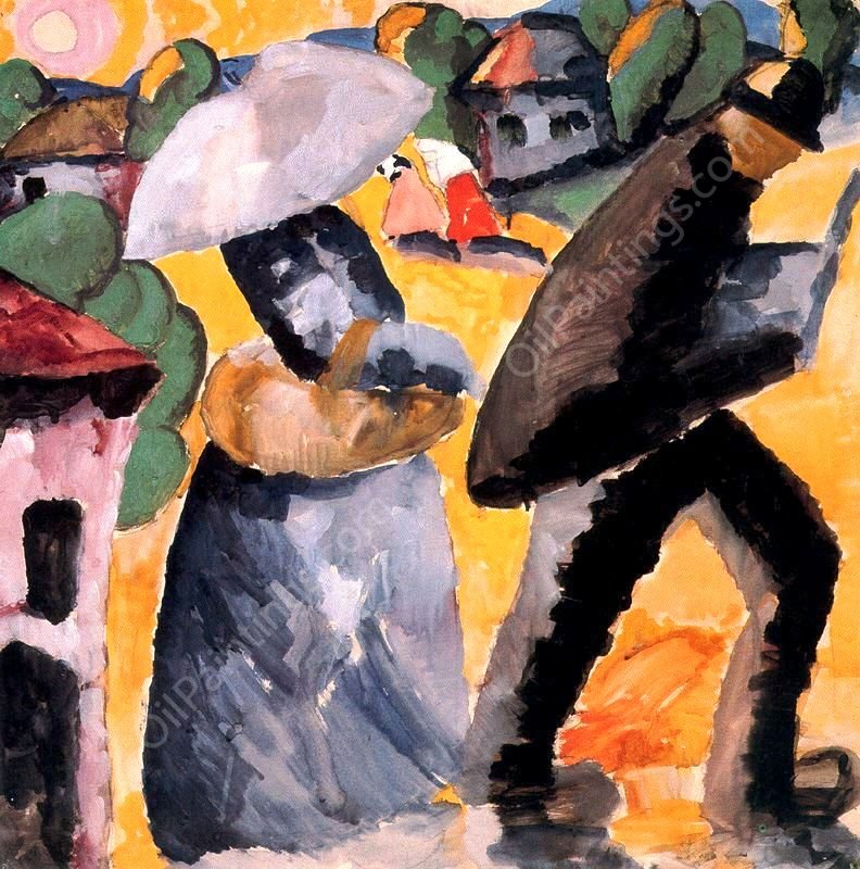 Province by Kasimir Malevich - Hand-Painted Oil Painting Reproduction