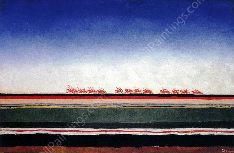 Red Cavalry by Kasimir Malevich - Hand-Painted Oil Painting Reproduction