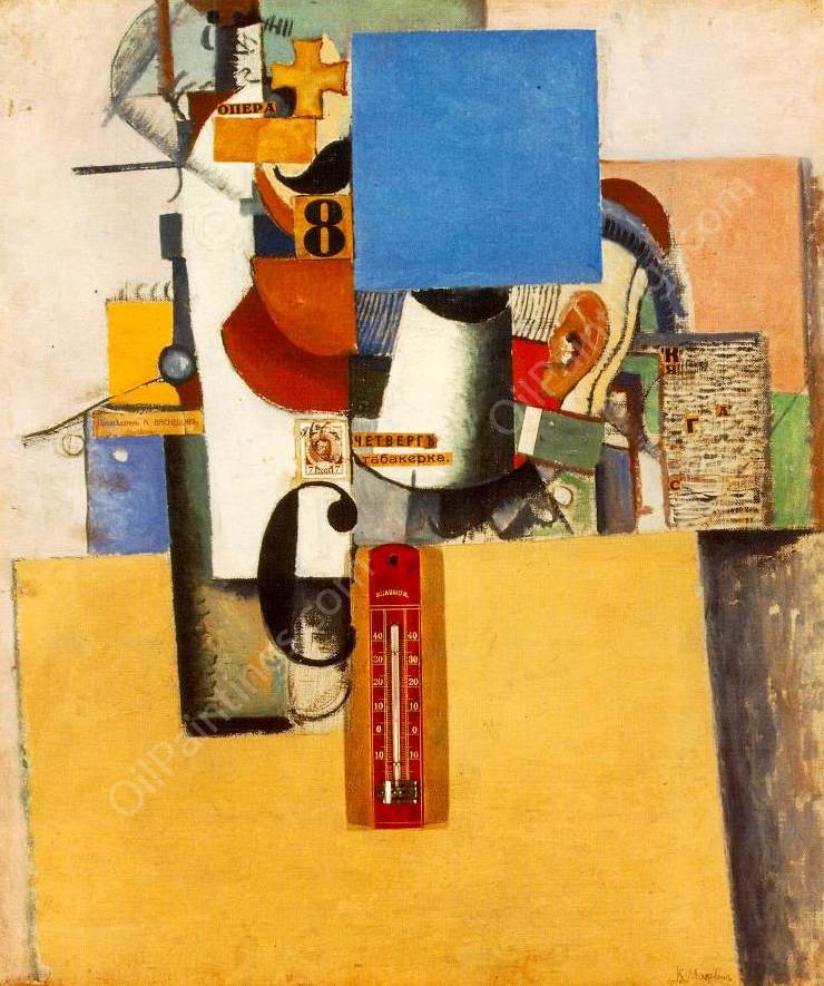 Soldier of the First Division by Kasimir Malevich - Hand-Painted Oil Painting Reproduction