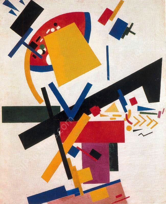 Suprematism 2 by Kasimir Malevich - Hand-Painted Oil Painting Reproduction