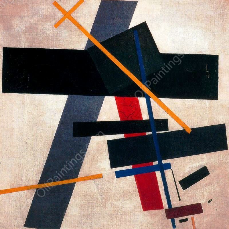 Suprematism 4 by Kasimir Malevich - Hand-Painted Oil Painting Reproduction