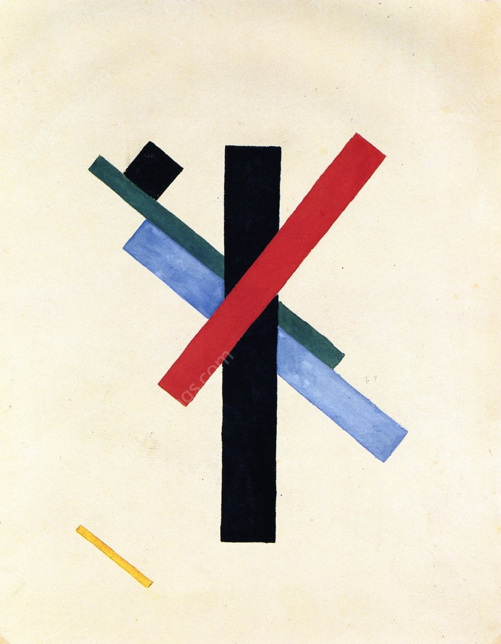 Suprematist Composition by Kasimir Malevich - Hand-Painted Oil Painting Reproduction