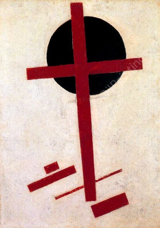 Suprematist Painting 3 by Kasimir Malevich - Hand-Painted Oil Painting Reproduction