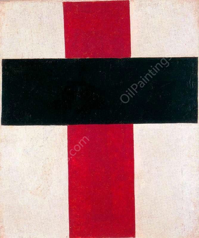 Suprematist Painting 4 by Kasimir Malevich - Hand-Painted Oil Painting Reproduction