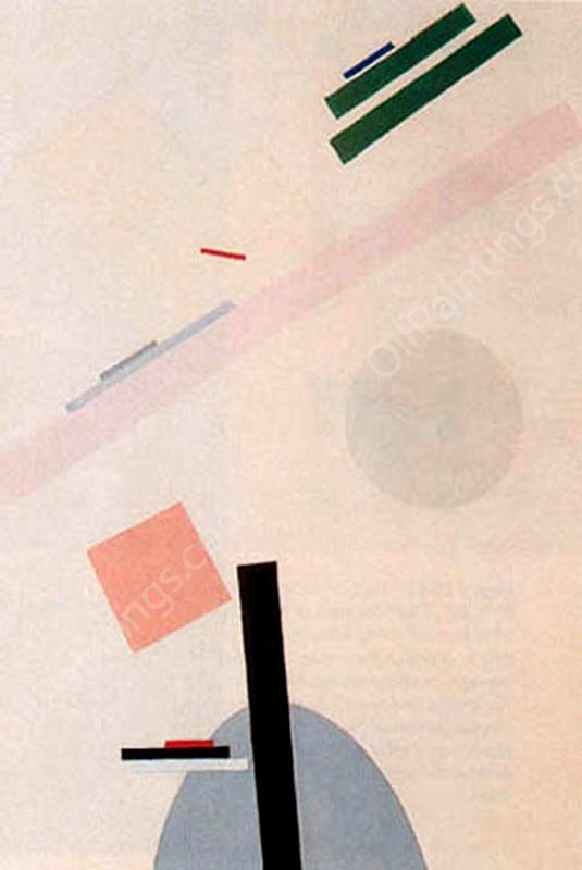Suprematist Painting 9 by Kasimir Malevich - Hand-Painted Oil Painting Reproduction