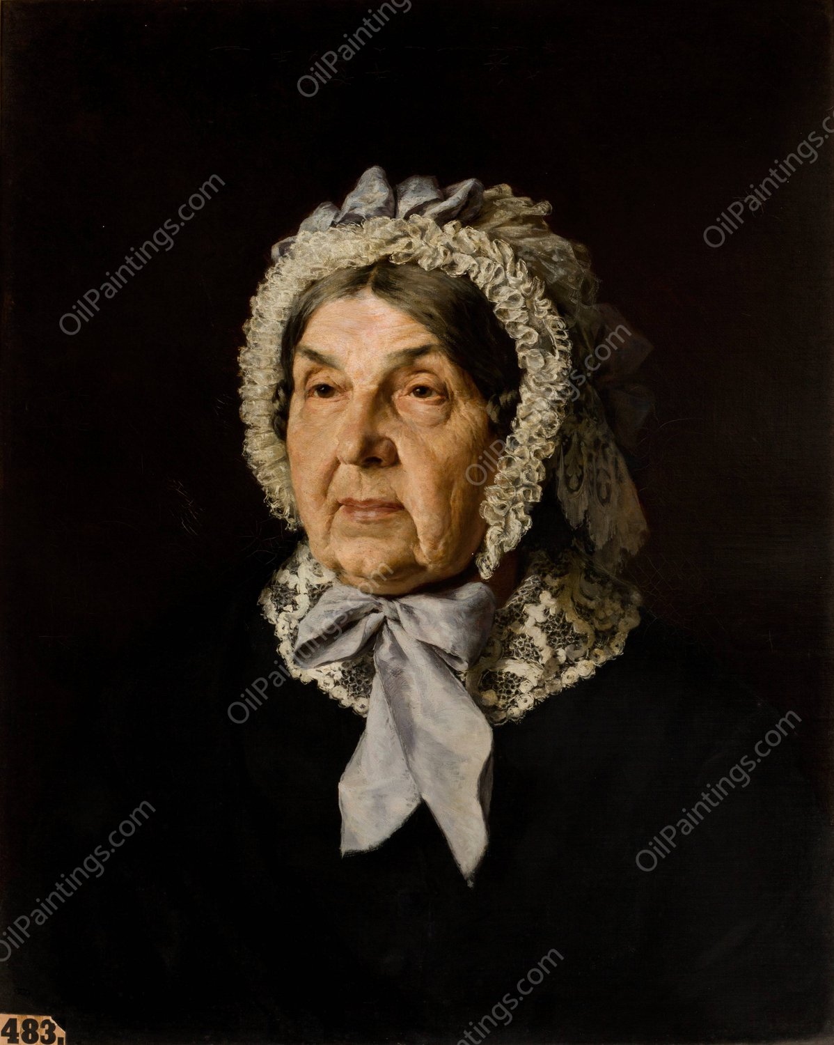 Portrait of Julia Patelska  by Kazimierz Pochwalski - Hand-Painted Oil Painting Reproduction