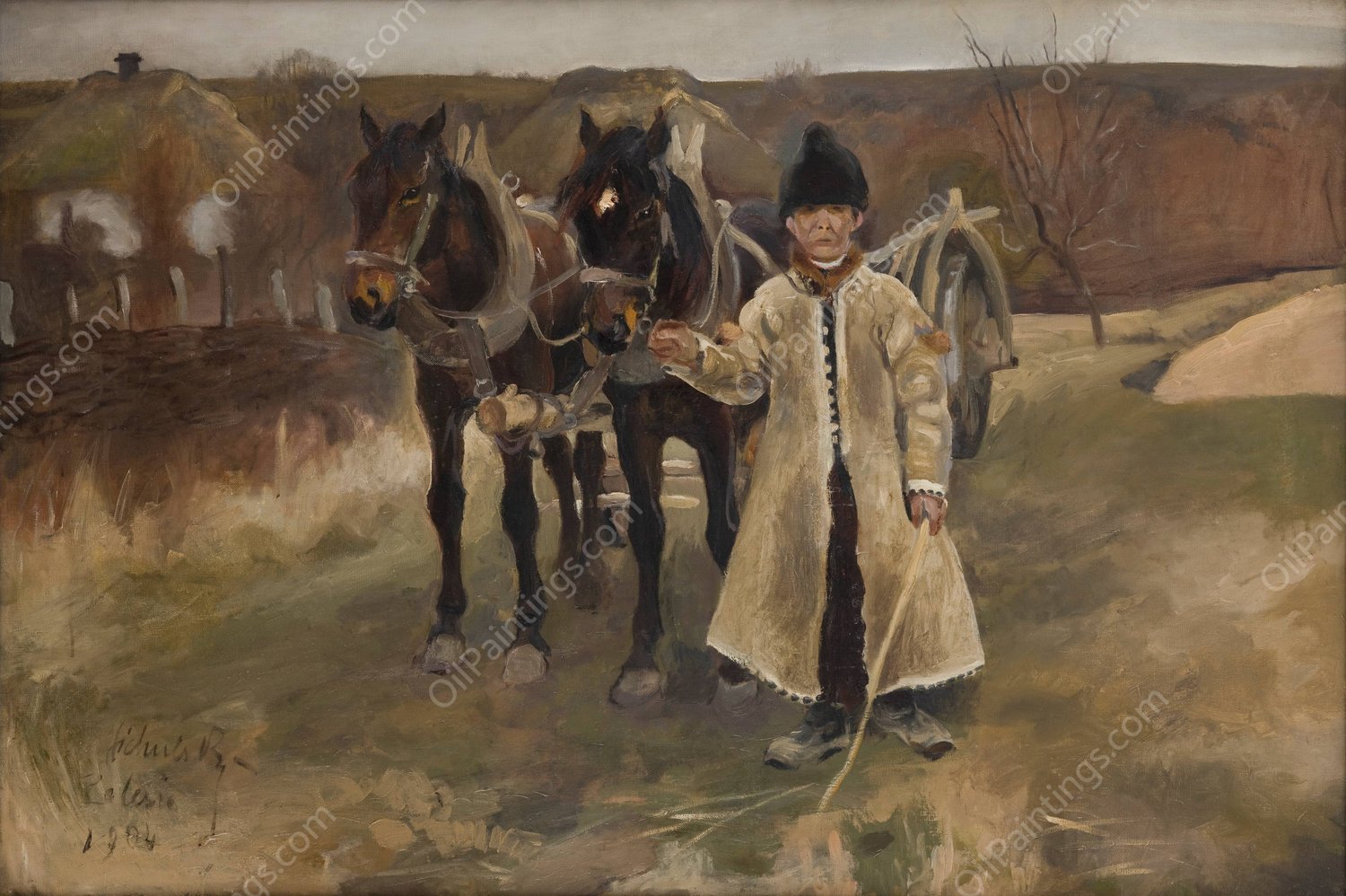 Polesie  by Kazimierz Sichulski - Hand-Painted Oil Painting Reproduction