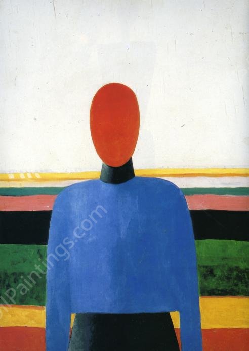 Female Torso by Kazimir Malevich - Hand-Painted Oil Painting Reproduction