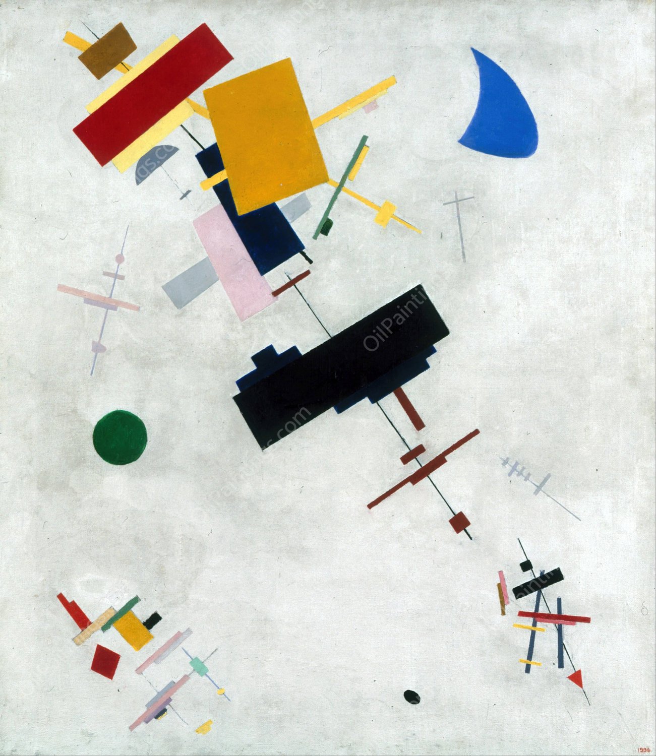 Suprematism  by Kazimir Malevich - Hand-Painted Oil Painting Reproduction