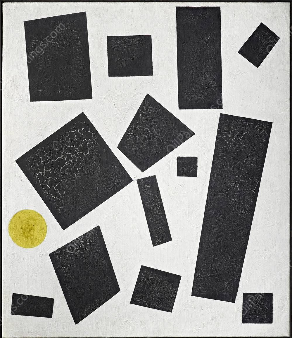 Suprematism  by Kazimir Malevich - Hand-Painted Oil Painting Reproduction