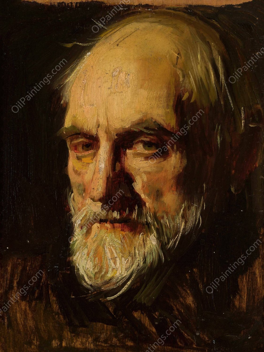 Portrait of Zygmunt Dworzak  by Konrad Krzyzanowski - Hand-Painted Oil Painting Reproduction