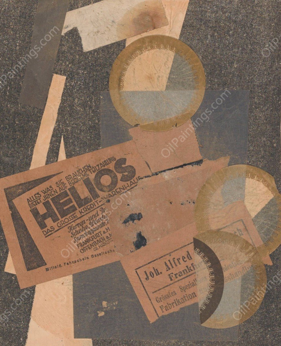 Helios  by Kurt Schwitters - Hand-Painted Oil Painting Reproduction