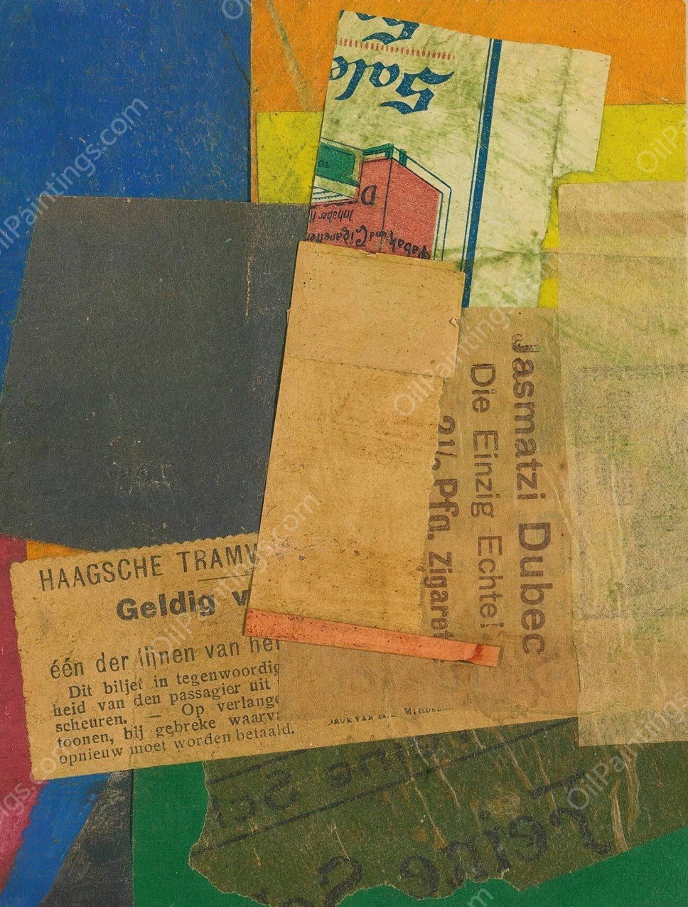 Ohne Titel  by Kurt Schwitters - Hand-Painted Oil Painting Reproduction