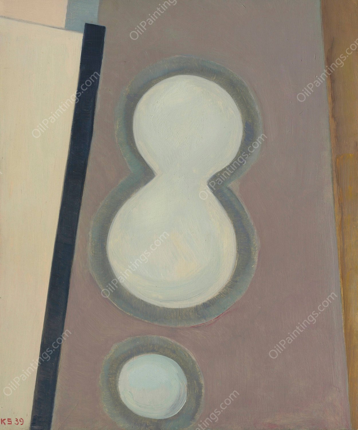 Ohne Titel  by Kurt Schwitters - Hand-Painted Oil Painting Reproduction