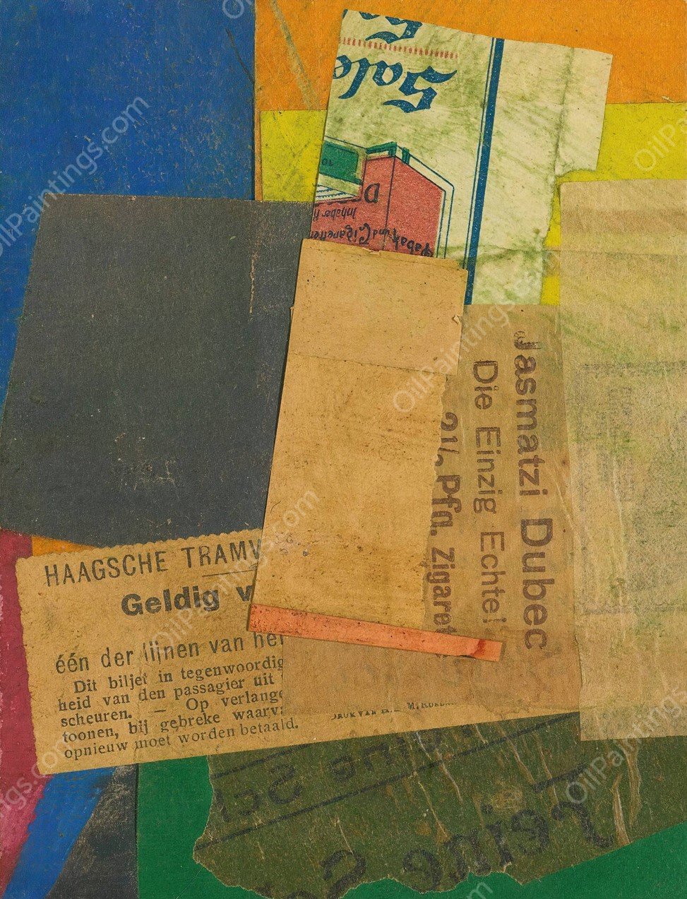 Ohne Titel  by Kurt Schwitters - Hand-Painted Oil Painting Reproduction