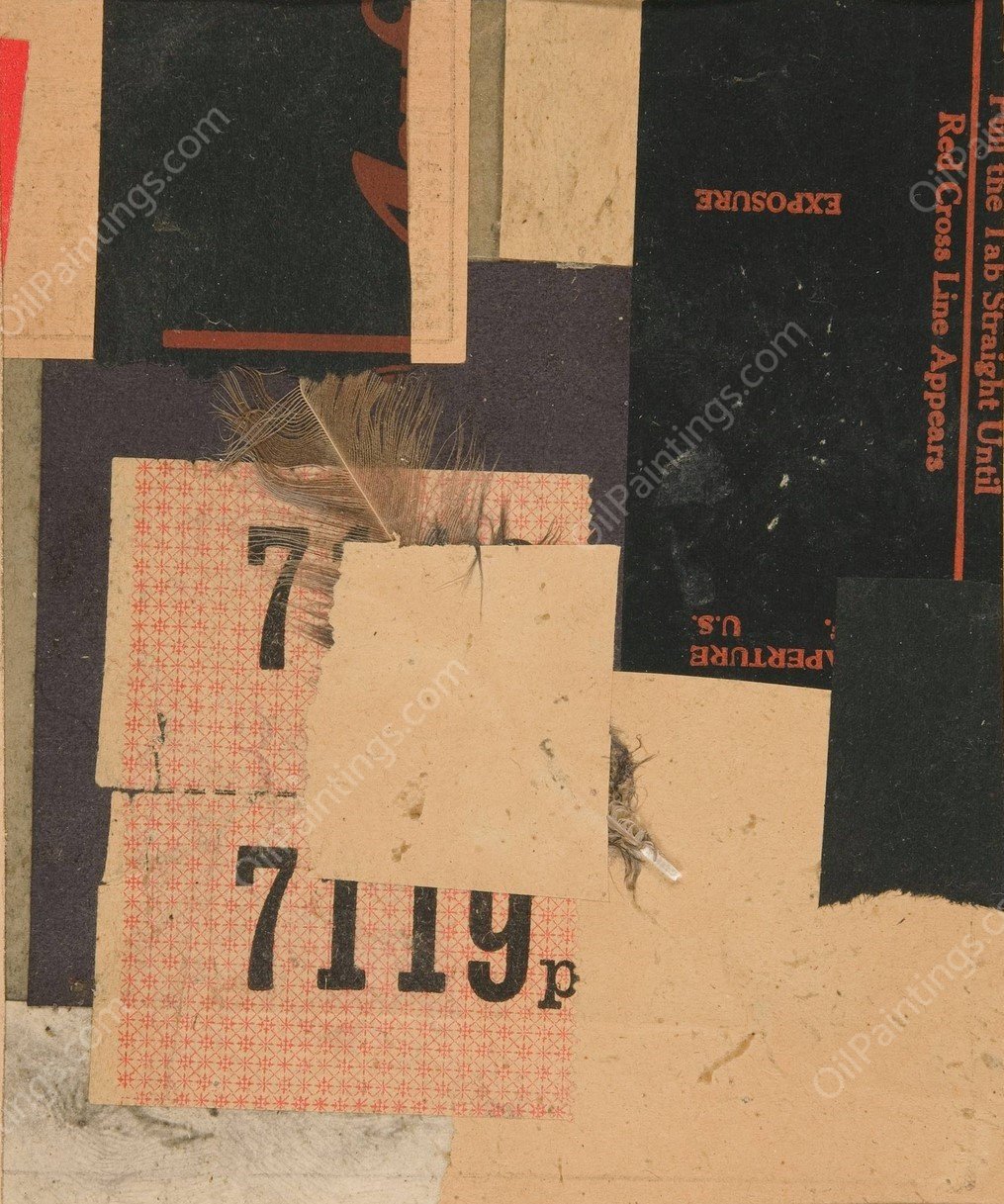 Zeichnung I 9 Hebel 2  by Kurt Schwitters - Hand-Painted Oil Painting Reproduction