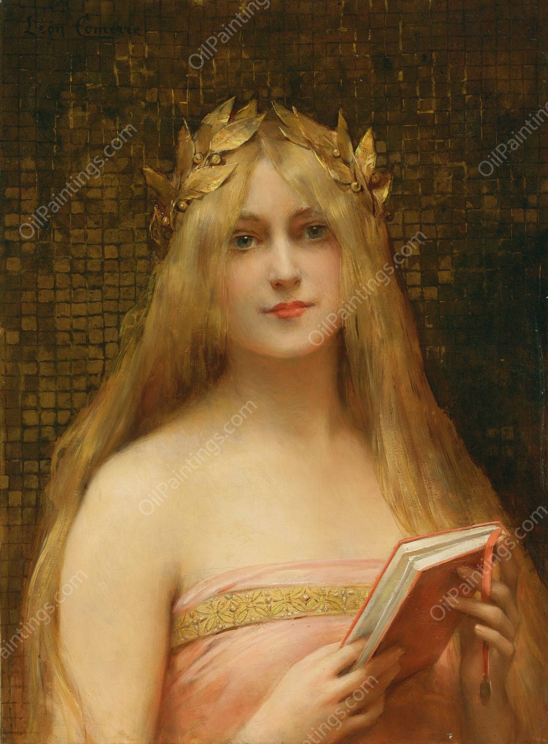 A Classical Beauty by Leon Francois Comerre - Hand-Painted Oil Painting Reproduction