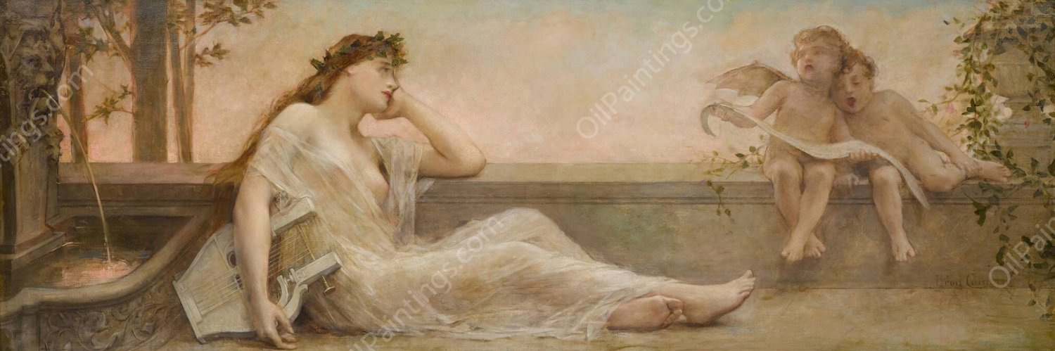 Daydreaming at Dusk by Leon Francois Comerre - Hand-Painted Oil Painting Reproduction